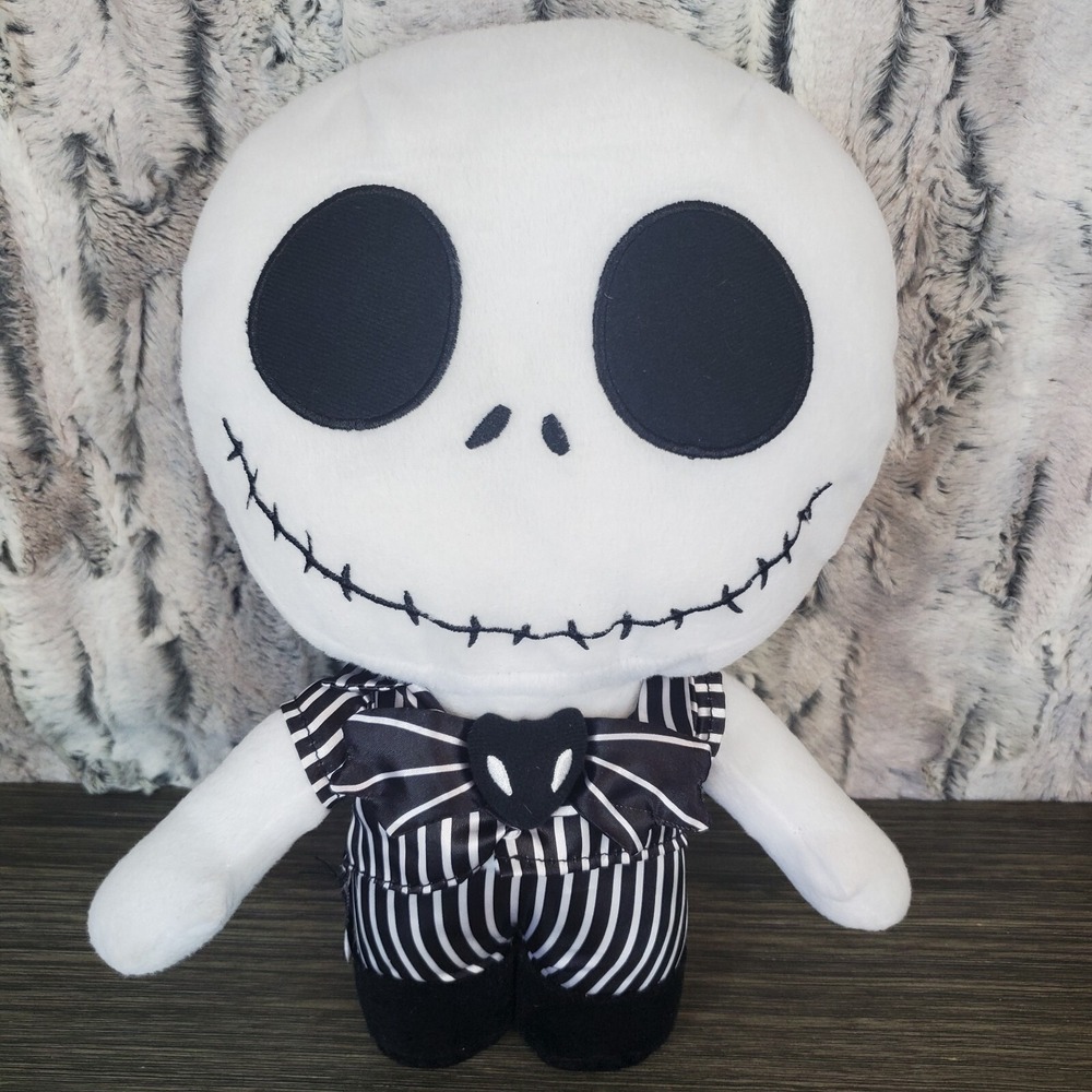 Disney Nightmare Before Christmas Big Head‎ Jack Plush Doll 12" Halloween